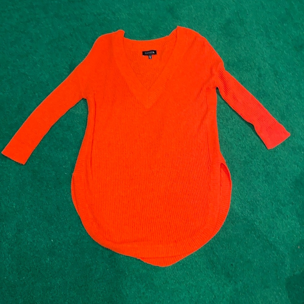 Express Bright Orange Sweater